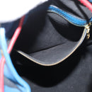 LOUIS VUITTON Epi Tricolor Noe Shoulder Bag Blue Red Green M44082 LV Auth BAZ411-21