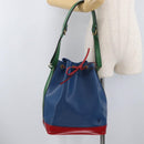 LOUIS VUITTON Epi Tricolor Noe Shoulder Bag Blue Red Green M44082 LV Auth BAZ411-22