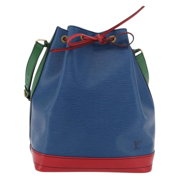 LOUIS VUITTON Epi Tricolor Noe Schoudertas Blauw Rood Groen M44082 LV Auth BAZ411