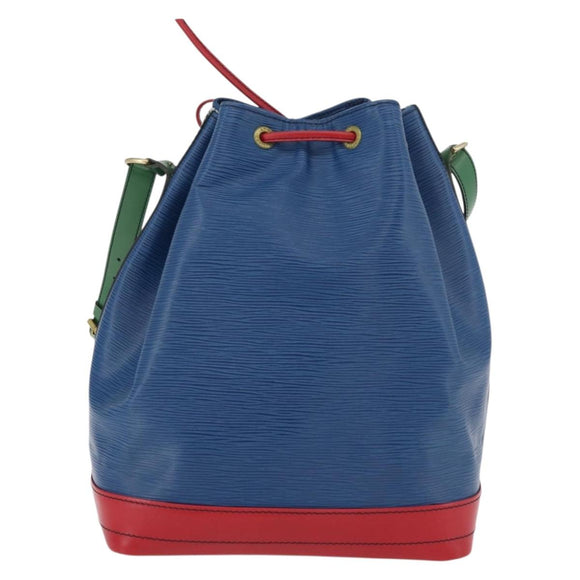 LOUIS VUITTON Epi Tricolor Noe Schoudertas Blauw Rood Groen M44082 LV Auth BAZ411