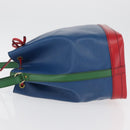 LOUIS VUITTON Epi Tricolor Noe Shoulder Bag Blue Red Green M44082 LV Auth BAZ411-4
