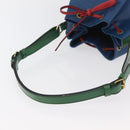 LOUIS VUITTON Epi Tricolor Noe Shoulder Bag Blue Red Green M44082 LV Auth BAZ411-7