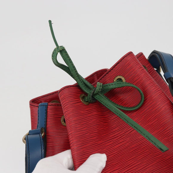 LOUIS VUITTON Epi Noe Shoulder Bag By color Red Blue M44084 LV Auth BAZ413A