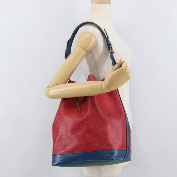 LOUIS VUITTON Epi Noe Shoulder Bag By color Red Blue M44084 LV Auth BAZ413A
