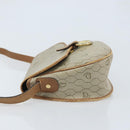 Christian Dior Honeycomb Canvas Shoulder Bag PVC Beige Gold Auth BAZ416-5