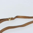 Christian Dior Honeycomb Canvas Shoulder Bag PVC Beige Gold Auth BAZ416-8