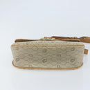 Christian Dior Honeycomb Canvas Shoulder Bag PVC Beige Gold Auth BAZ416-9