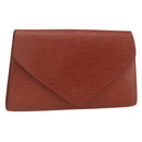 LOUIS VUITTON Epi Art Deco Clutch Bag Brown M52633 LV Auth BAZ420-1