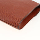 LOUIS VUITTON Epi Art Deco Clutch Bag Brown M52633 LV Auth BAZ420-10