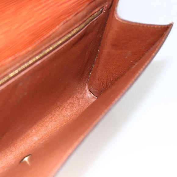 LOUIS VUITTON Epi Art Deco Clutch Bag Brown M52633 LV Auth BAZ420