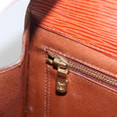 LOUIS VUITTON Epi Art Deco Clutch Bag Brown M52633 LV Auth BAZ420-16