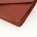 LOUIS VUITTON Epi Art Deco Clutch Bag Brown M52633 LV Auth BAZ420-8