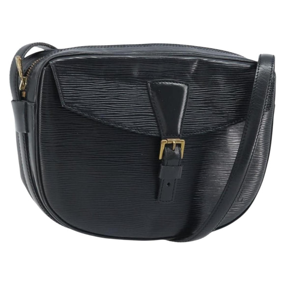 LOUIS VUITTON Epi Jeune Fille MM Shoulder Bag Black M52152 LV Auth BAZ421A