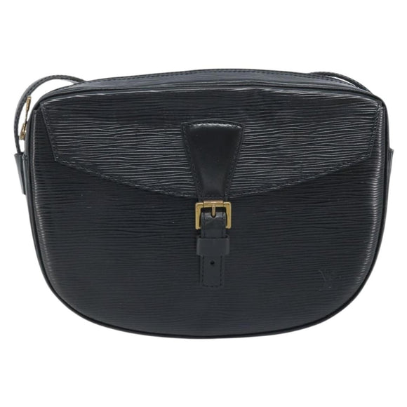 LOUIS VUITTON Epi Jeune Fille MM Shoulder Bag Black M52152 LV Auth BAZ421A