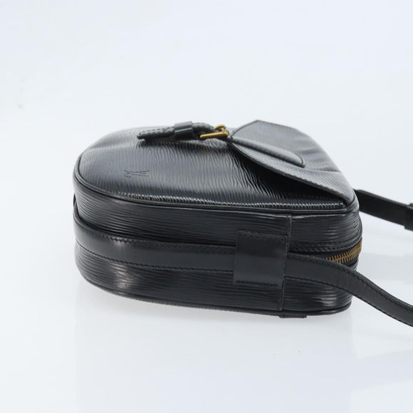 LOUIS VUITTON Epi Jeune Fille MM Shoulder Bag Black M52152 LV Auth BAZ421A