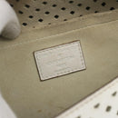 LOUIS VUITTON Leather Perfo Saumur 30 Shoulder Bag White M93997 LV Auth BAZ425A-19