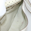 LOUIS VUITTON Leather Perfo Saumur 30 Shoulder Bag White M93997 LV Auth BAZ425A-20
