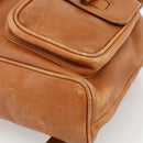 GUCCI Bamboo Backpack Leather Brown Gold 003.58.0016 Auth BAZ426-15