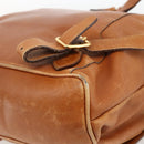 GUCCI Bamboo Backpack Leather Brown Gold 003.58.0016 Auth BAZ426-10