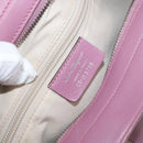 Salvatore Ferragamo Gancini Tote Bag Leather Pink Silver Auth BAZ427-15