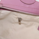 Salvatore Ferragamo Gancini Tote Bag Leather Pink Silver Auth BAZ427-19