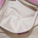 Salvatore Ferragamo Gancini Tote Bag Leather Pink Silver Auth BAZ427-20