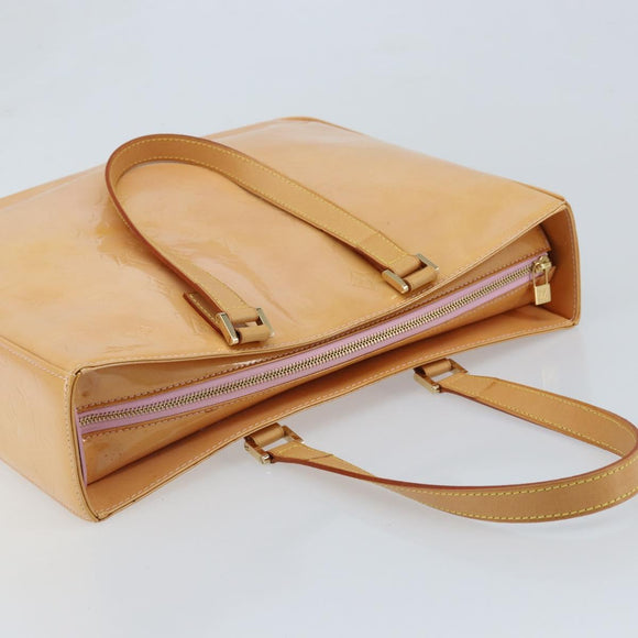 LOUIS VUITTON Monogram Vernis Columbus Bag Marshmallow Pink M91032 Auth BAZ428