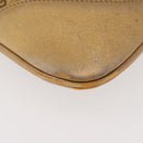 GUCCI GG Canvas Guccissima Sherry Line Bag Leather Gold 153029 Auth BAZ429-11