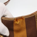 GUCCI GG Canvas Guccissima Sherry Line Bag Leather Gold 153029 Auth BAZ429-16