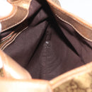 GUCCI GG Canvas Guccissima Sherry Line Bag Leather Gold 153029 Auth BAZ429-19