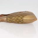 GUCCI GG Canvas Guccissima Sherry Line Bag Leather Gold 153029 Auth BAZ429-6
