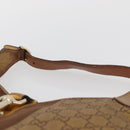 GUCCI GG Canvas Guccissima Sherry Line Bag Leather Gold 153029 Auth BAZ429-9