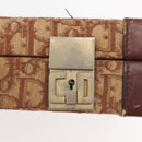 Christian Dior Trotter Canvas Trunk Red Gold Auth BAZ436-9