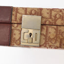 Christian Dior Trotter Canvas Trunk Red Gold Auth BAZ436-18