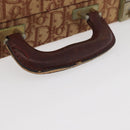 Christian Dior Trotter Canvas Trunk Red Gold Auth BAZ436-7