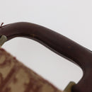 Christian Dior Trotter Canvas Trunk Red Gold Auth BAZ436-14