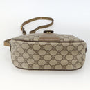 GUCCI GG Supreme Web Sherry Line Bag PVC Beige Gold 89 02 032 Auth BAZ440-5