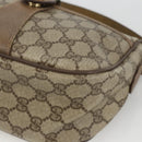 GUCCI GG Supreme Web Sherry Line Bag PVC Beige Gold 89 02 032 Auth BAZ440-15