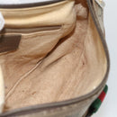 GUCCI GG Supreme Web Sherry Line Bag PVC Beige Gold 89 02 032 Auth BAZ440-20