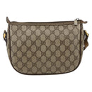 GUCCI GG Supreme Web Sherry Line Bag PVC Beige Gold 89 02 032 Auth BAZ440-2