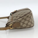 GUCCI GG Supreme Web Sherry Line Bag PVC Beige Gold 89 02 032 Auth BAZ440-3