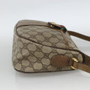GUCCI GG Supreme Web Sherry Line Bag PVC Beige Gold 89 02 032 Auth BAZ440-4