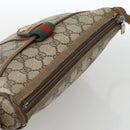 GUCCI GG Supreme Web Sherry Line Bag PVC Beige Gold 89 02 032 Auth BAZ440-6