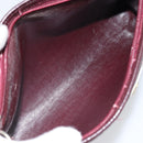 Christian Dior Trotter Canvas Shoulder Bag Red Gold Auth BAZ444-17