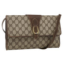 GUCCI GG Supreme Shoulder Bag PVC Beige Gold 904 02 050 Auth BAZ445-1