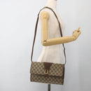 GUCCI GG Supreme Shoulder Bag PVC Beige Gold 904 02 050 Auth BAZ445-22