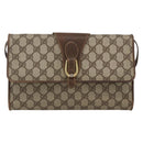GUCCI GG Supreme Shoulder Bag PVC Beige Gold 904 02 050 Auth BAZ445-13