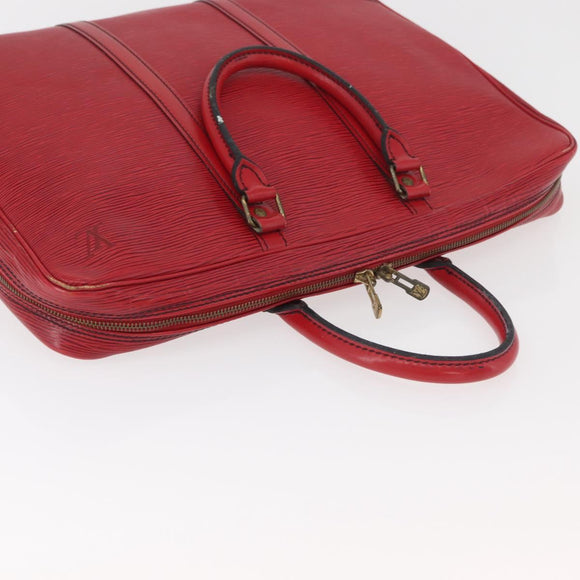 LOUIS VUITTON Epi Porte Documents Voyage Business Bag Red M54477 LV Auth BAZ449