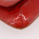 LOUIS VUITTON Monogram Vernis Thompson Street Bag Red M91094 Auth BAZ450-9