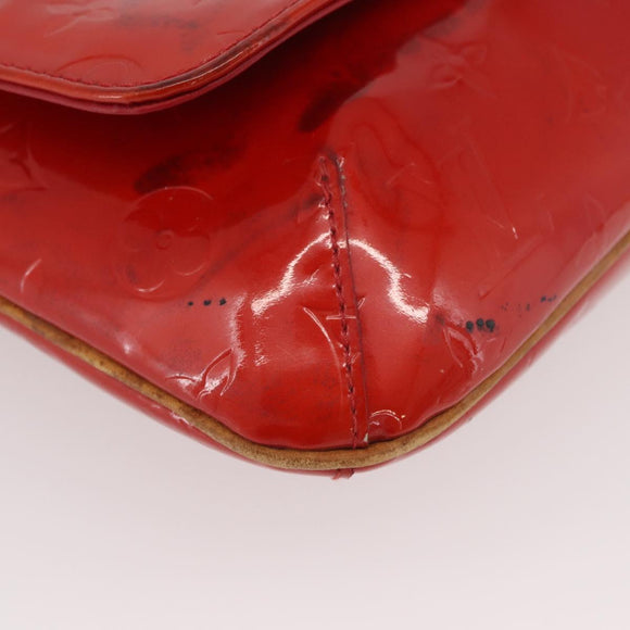 LOUIS VUITTON Monogram Vernis Thompson Street Bag Red M91094 Auth BAZ450
